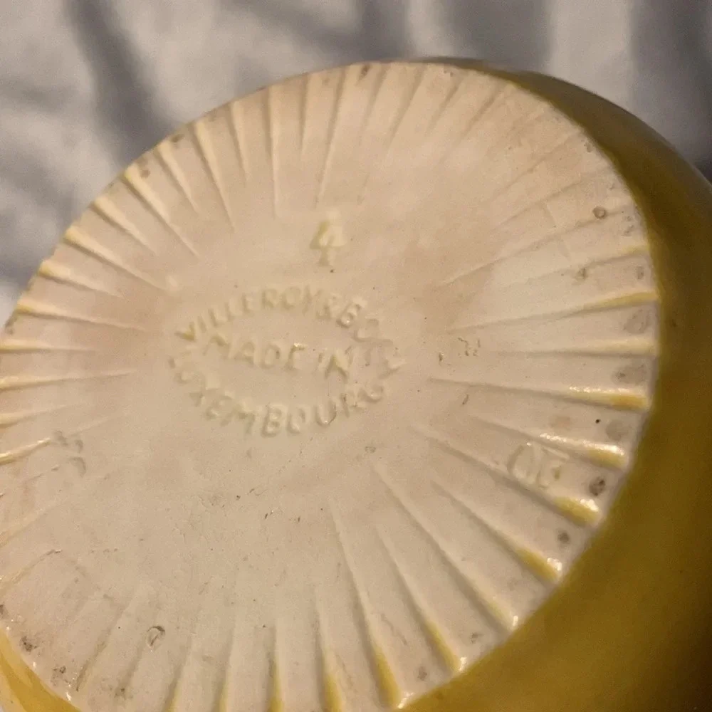Villeroy & Boch vintage yellow
